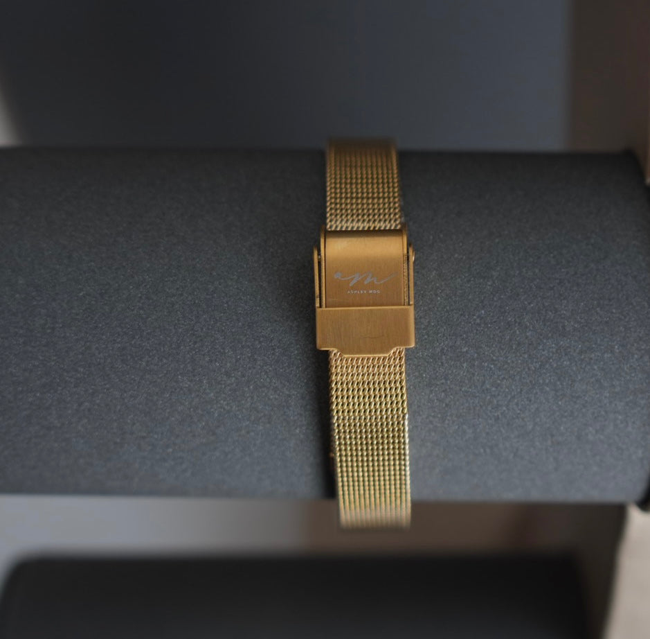 Lumina Watch - White on Gold