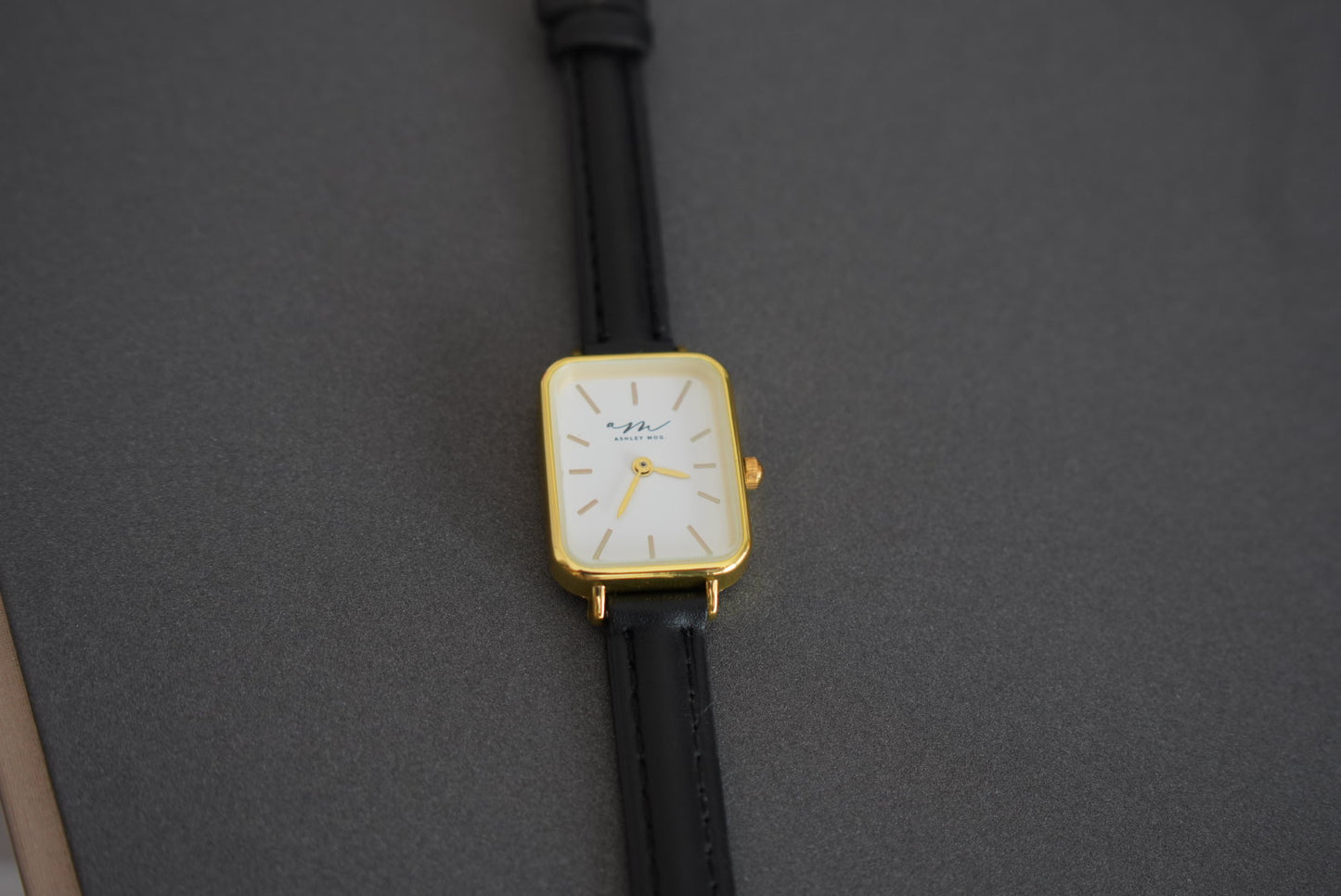 Lumina Black Leather Watch