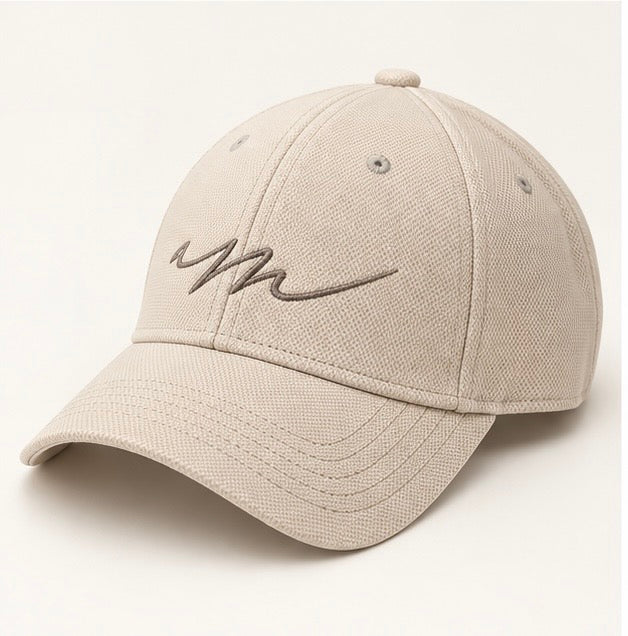 Ashley Mog The Signature Cap in Cream - angled view